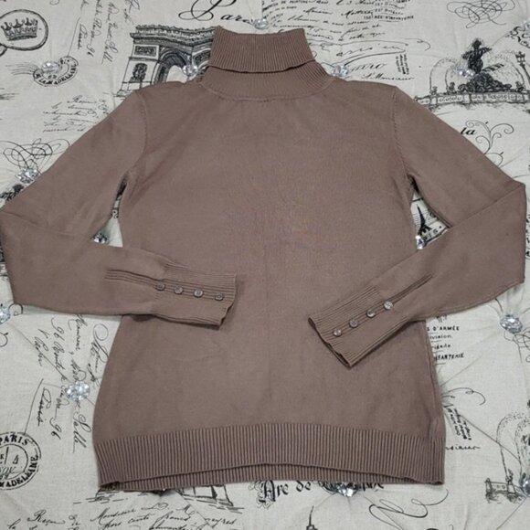 The Limited Brown Turtleneck Sweater - Picture 3 of 4